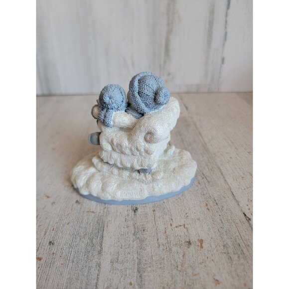 Encore Snowman Buddies in my day Grandpa grandkid Xmas collectible figure - Picture 4 of 6